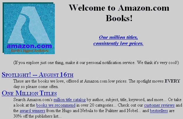 amazon's original page